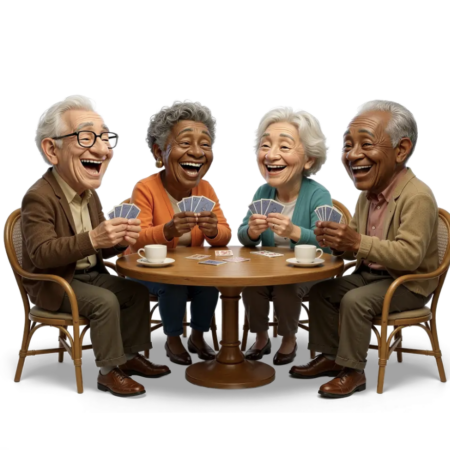 adults playing cards